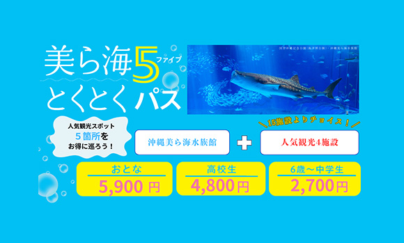 美ら海5とくとくパス 人気観光スポット5箇所をお得に巡ろう！