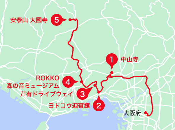 兵庫エリアオススメスポット地図