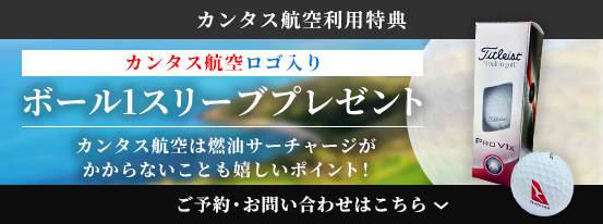カンタス航空利用特典 ボール1スリーブプレゼント
