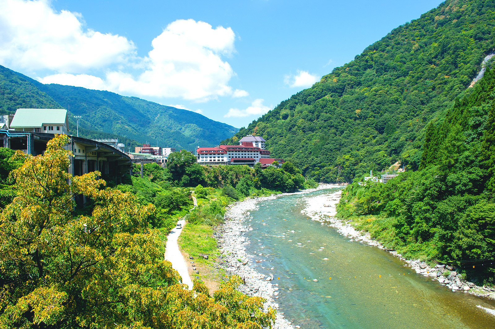 宇奈月温泉の風景
